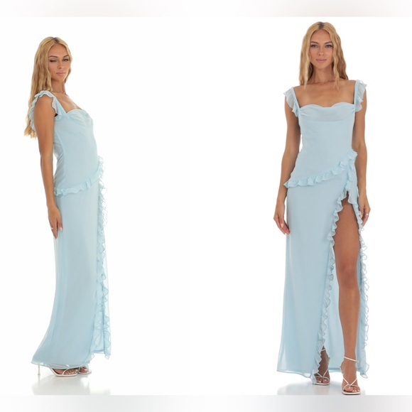 Lucy in the Sky Dresses & Skirts - Lucy In The Sky maxi ruffle l dress